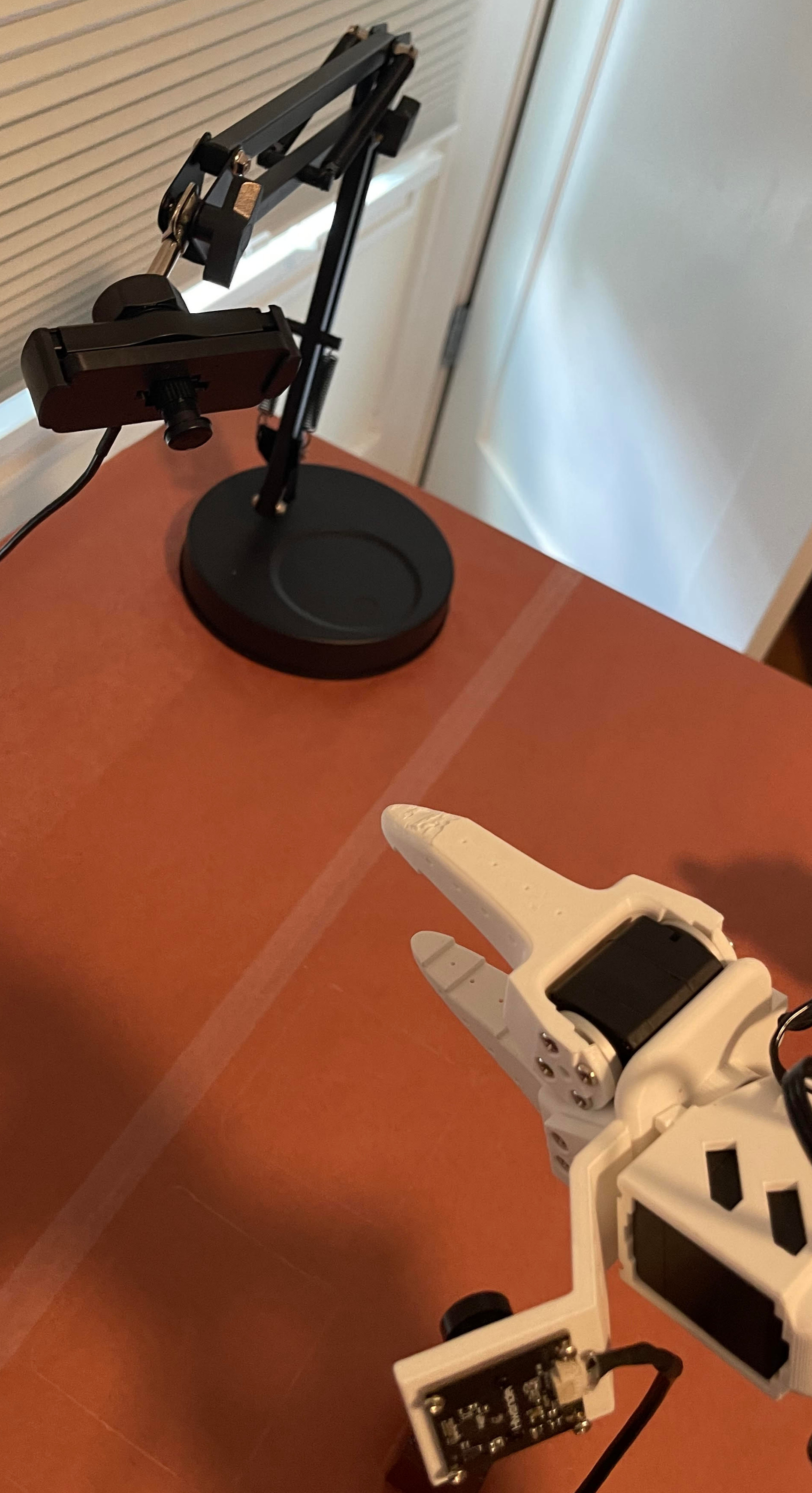 Cameras integrated into the LeRobot SO101 teleoperation system